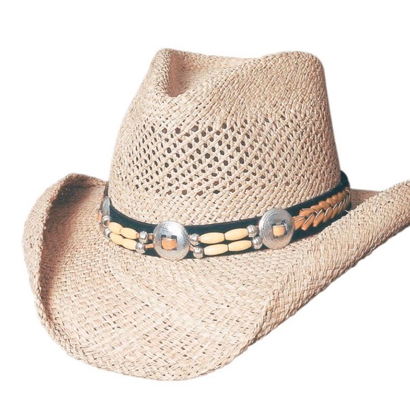Bullhead Accessories - new Bullhide Hats ✪ Ashland Bone Concho Straw Hat